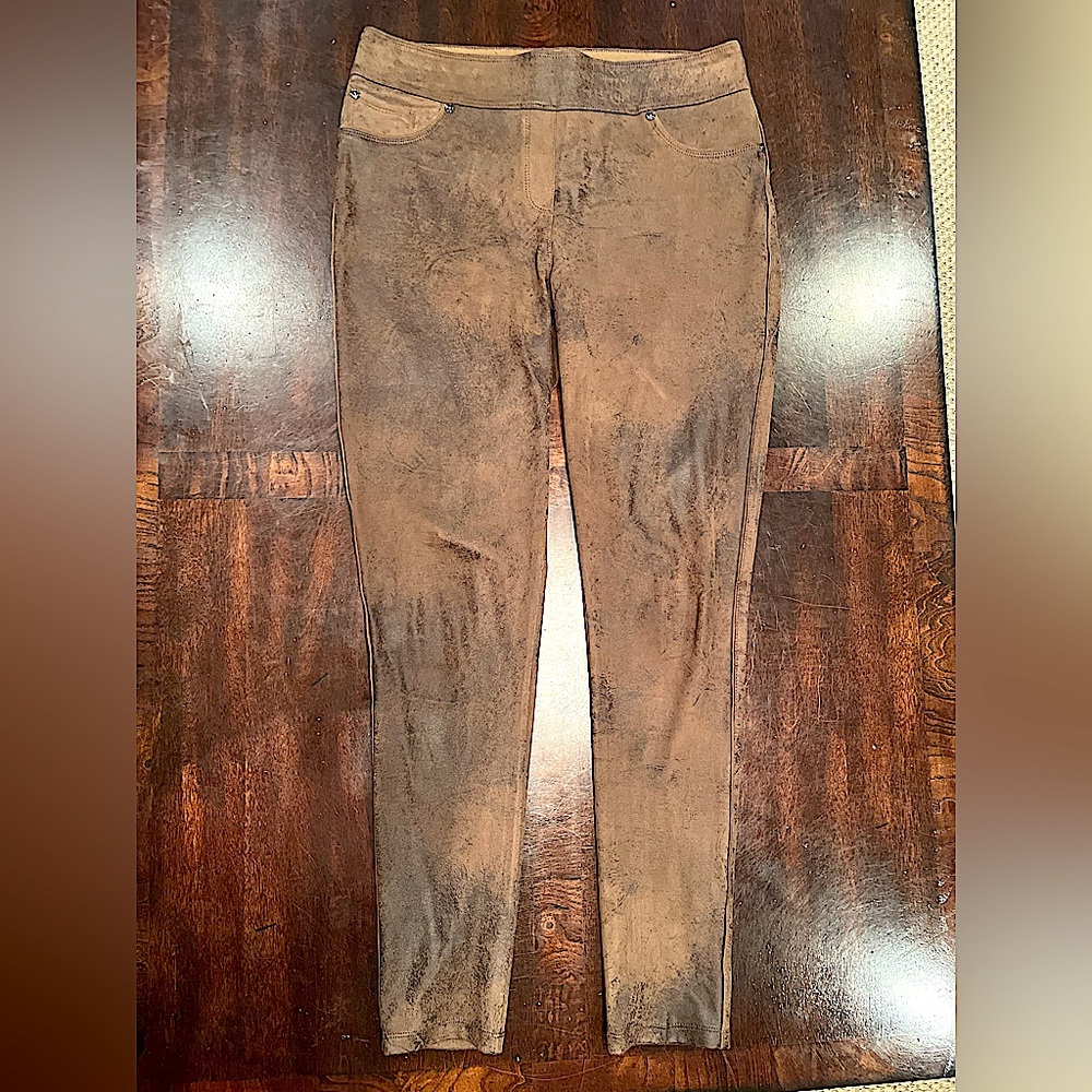 Luxe Slims Brown Suede jeggings